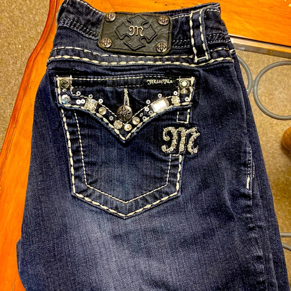 Miss Me Jeans, Blue Wash, Size 28